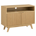 Komoda RTV drewniana z dwoma drzwiami 80x40x60 cm