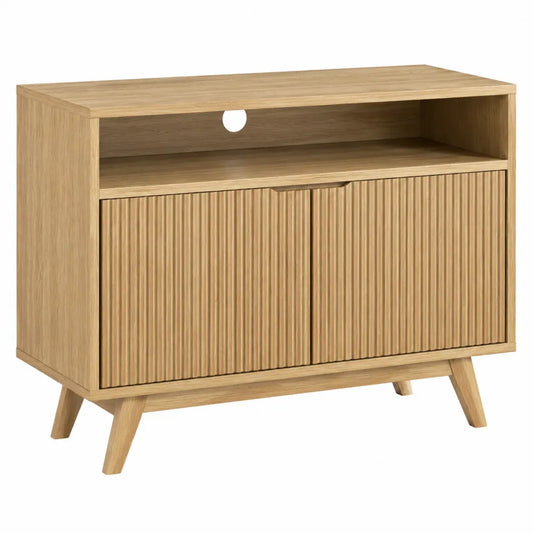 Komoda RTV drewniana z dwoma drzwiami 80x40x60 cm