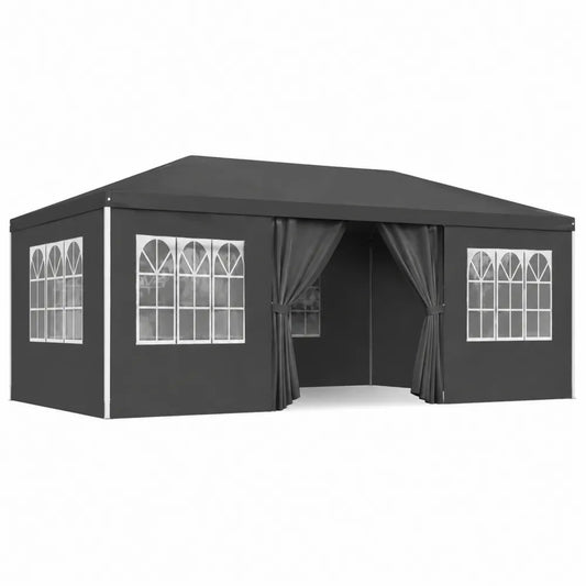 Altana ogrodowa PCV z oknami 6x3x2,5 m czarna