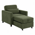 Rozkładana sofa z funkcją leżanki, sztruks, zielony